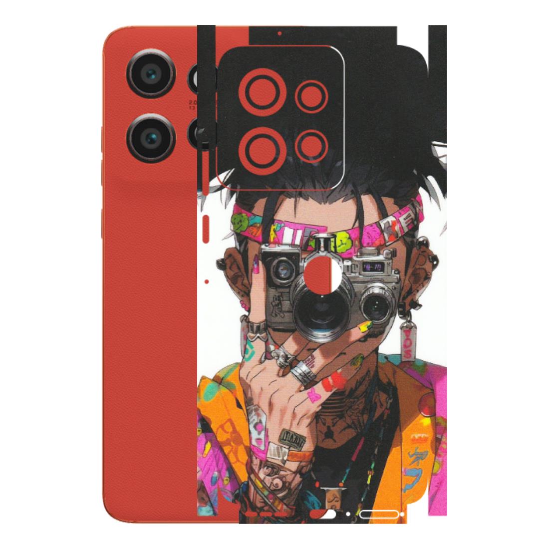 Motorola Phone Skins (All Models) - Camera Lover Girl - Matte Finish (M-09) Motorola Edge 50 Neo (5G)