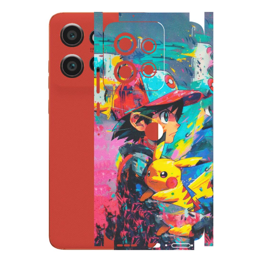 Motorola Phone Skins (All Models) - Ash & Pikachu - Matte Finish (M-26) Motorola Edge 50 Neo (5G)