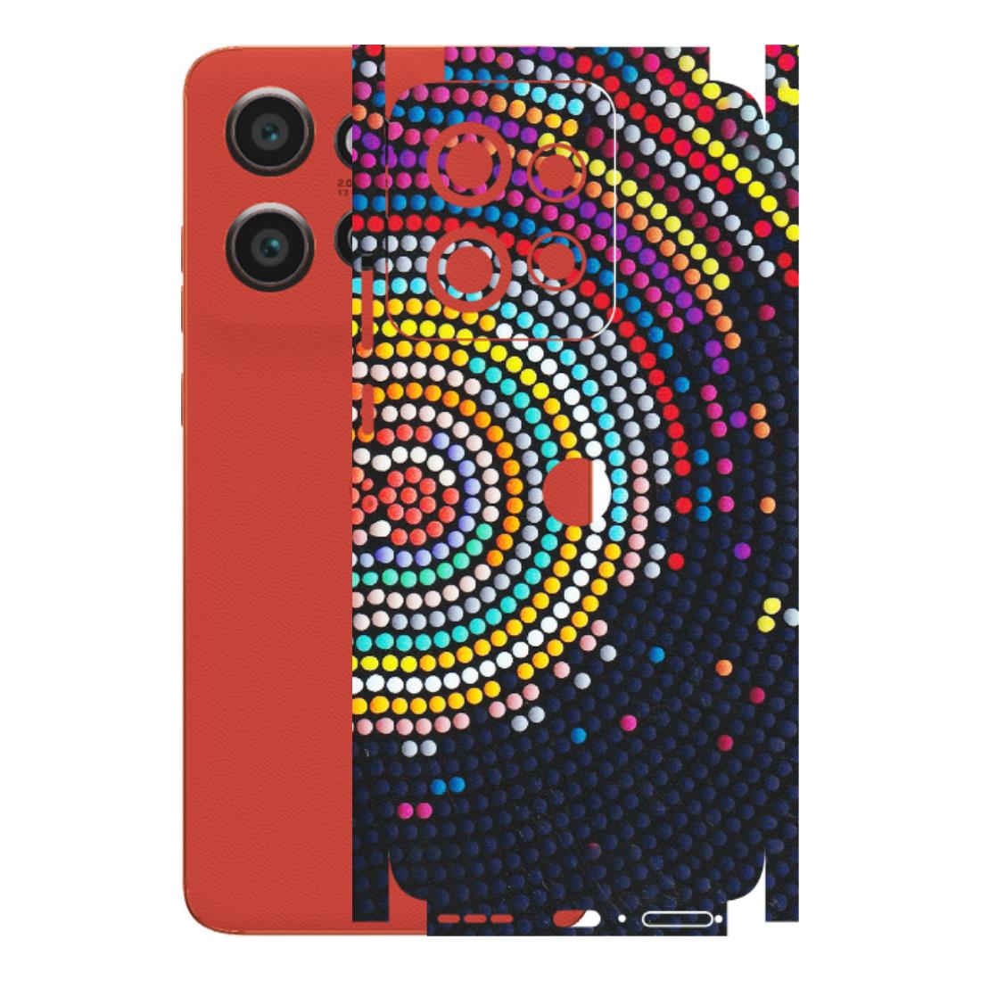 Motorola Phone Skins (All Models) - Rainbow Dot Mandala - Matte Finish (M-97) Motorola Edge 50 Neo (5G)