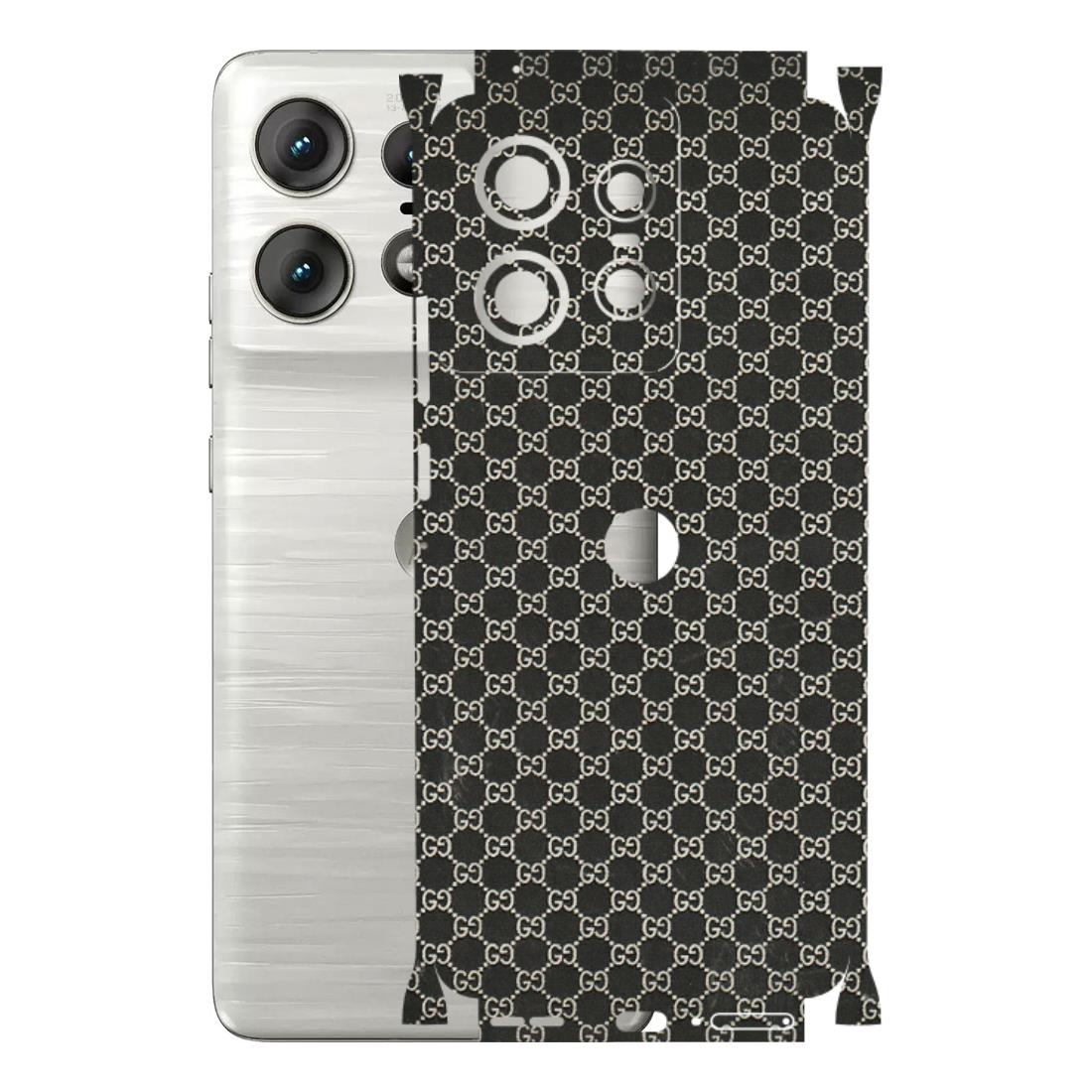 Motorola Phone Skins (All Models) - Black G Print - 3D Embossed Finish (L-109) Motorola Edge 50 PRO (5G)