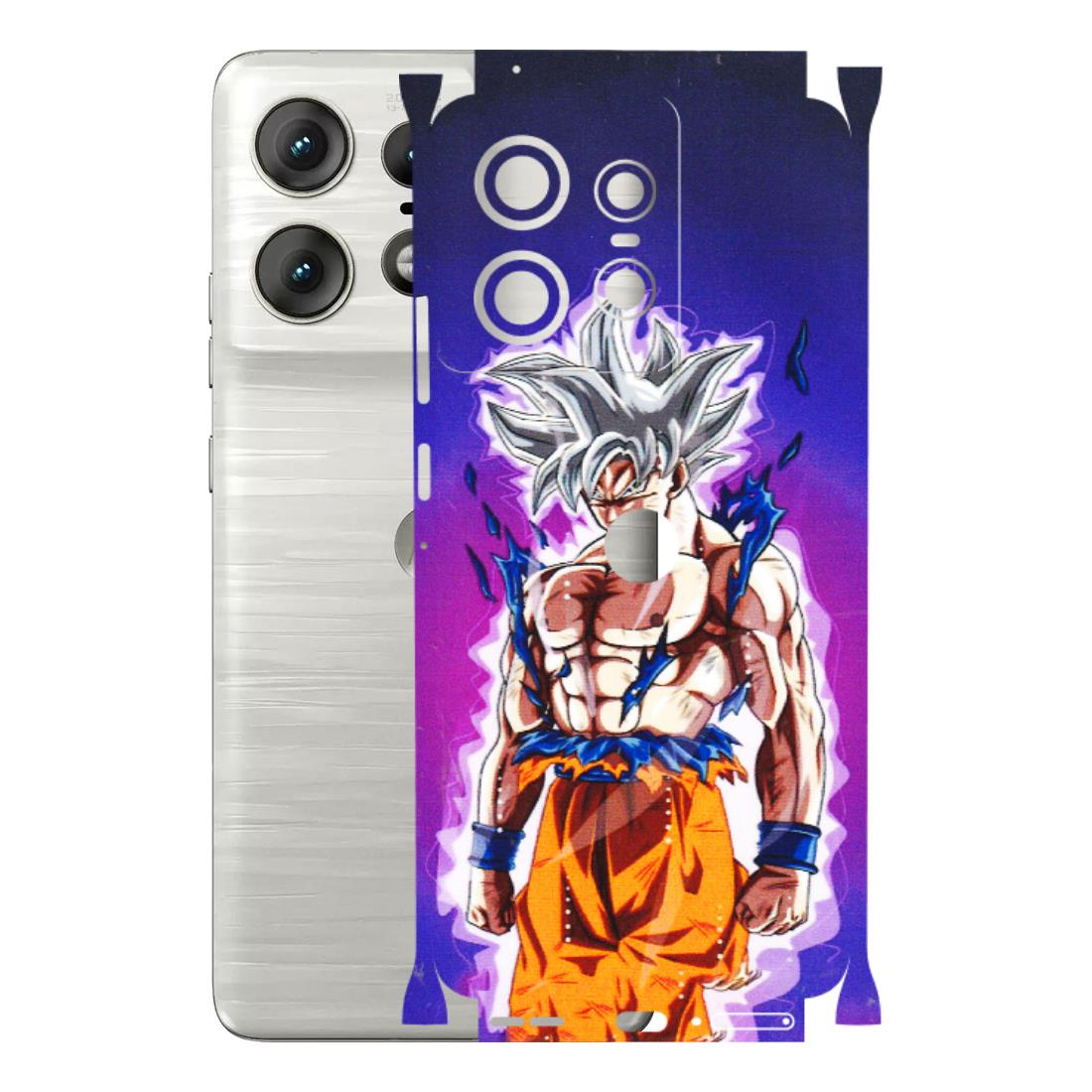 Motorola Phone Skins (All Models) - Goku Purple Anime - 3D Embossed Finish (L-147) Motorola Edge 50 PRO (5G)