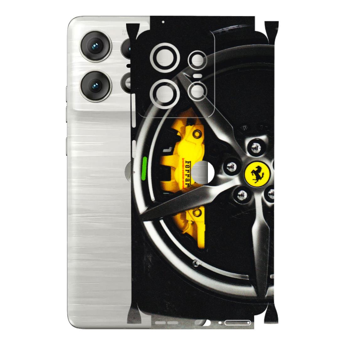 Motorola Phone Skins (All Models) - Ferrari Wheel Alloy - 3D Embossed Finish (L-173) Motorola Edge 50 PRO (5G)