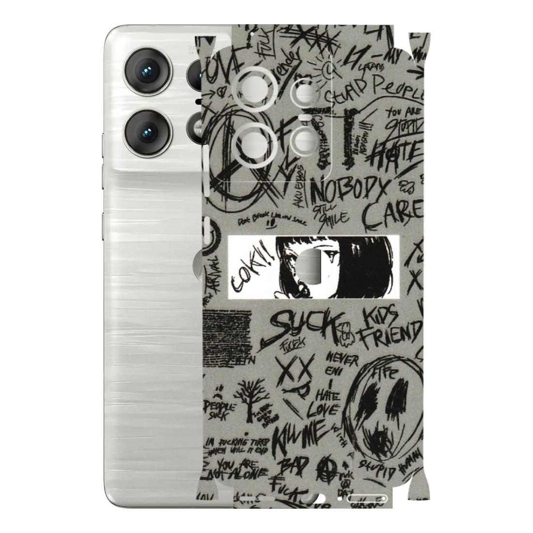 Motorola Phone Skins (All Models) - Never Have Love Anime - 3D Embossed Finish (L-260) Motorola Edge 50 PRO (5G)