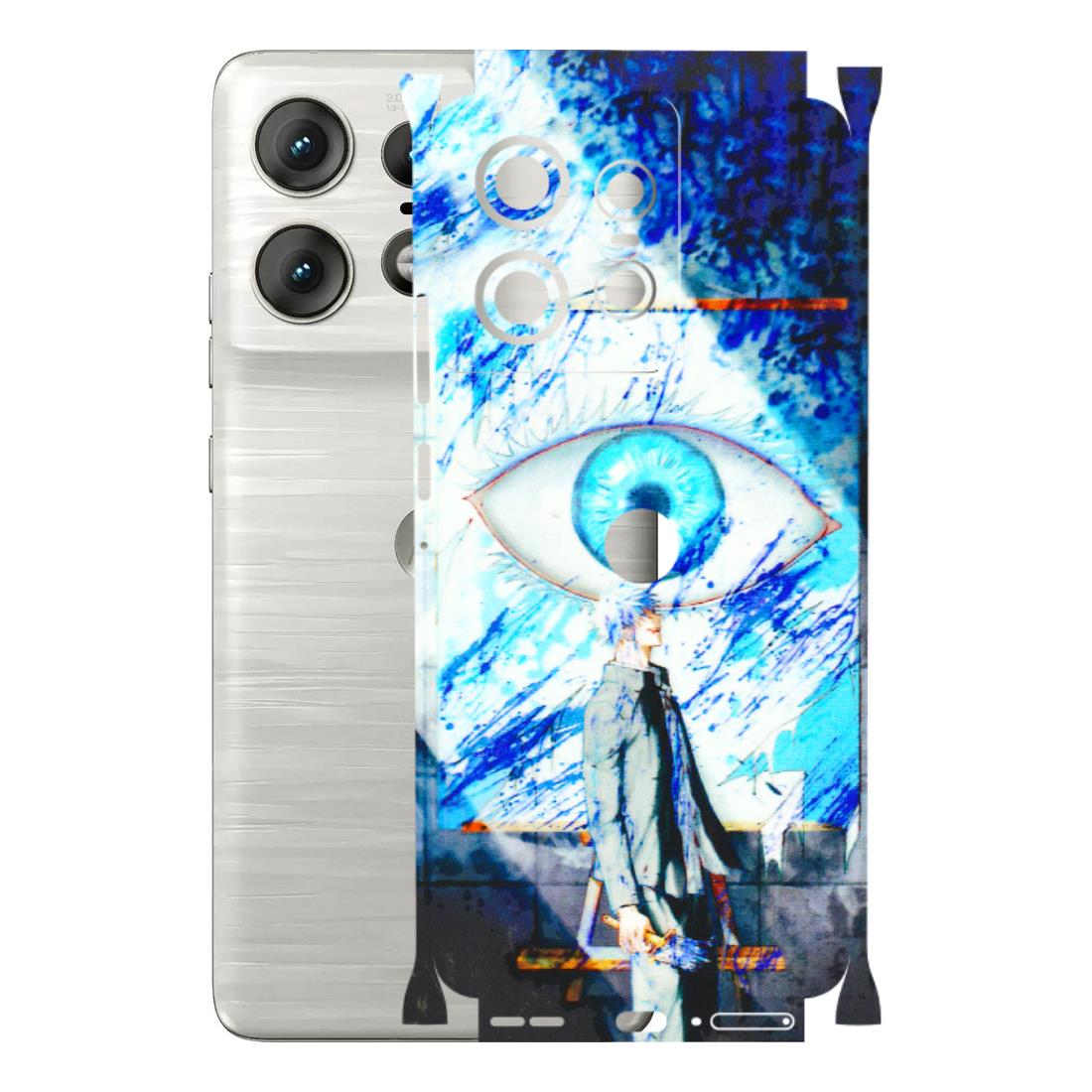 Motorola Phone Skins (All Models) - Anime Sea Blue Eye - 3D Embossed Finish (L-318) Motorola Edge 50 PRO (5G)