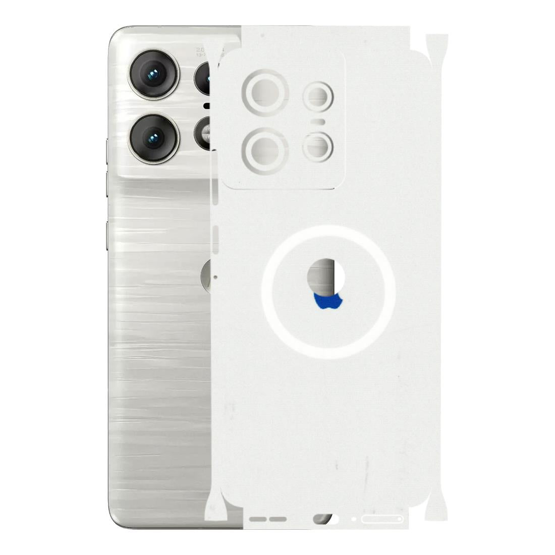 Motorola Phone Skins (All Models) - iPhone Magsafe Logo - 3D Embossed Finish (L-320) Motorola Edge 50 PRO (5G)