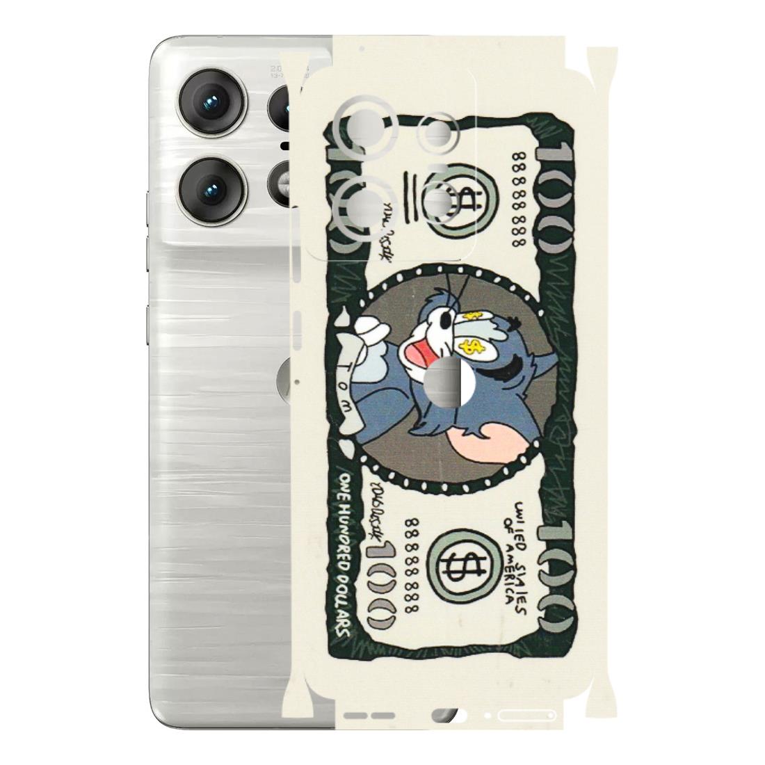 Motorola Phone Skins (All Models) - Tom Hundred Dollar - 3D Embossed Finish (L-324) Motorola Edge 50 PRO (5G)