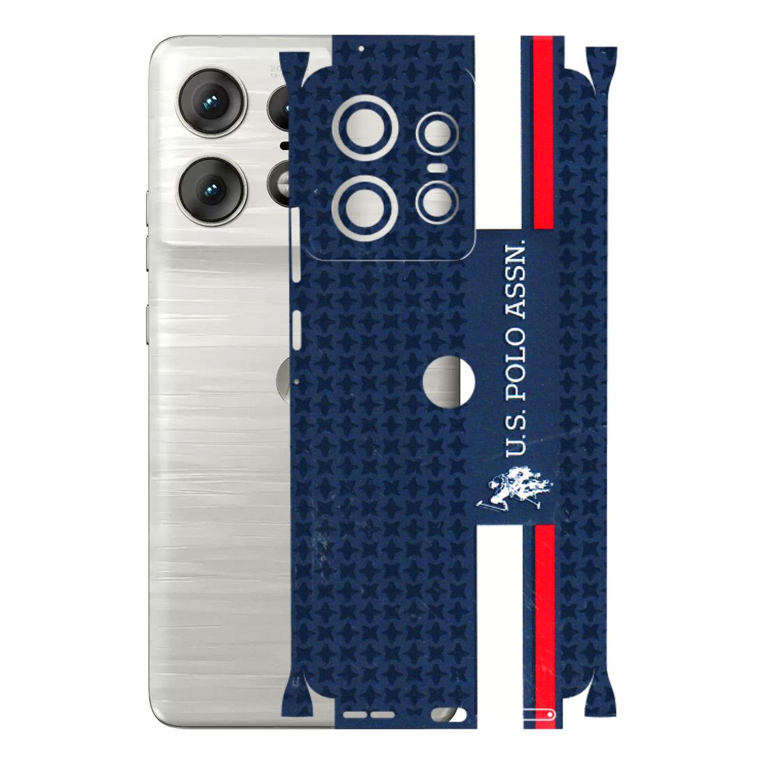 Motorola Phone Skins (All Models) - US POLO Designer Brand - 3D Embossed Finish (L-65) Motorola Edge 50 PRO (5G)