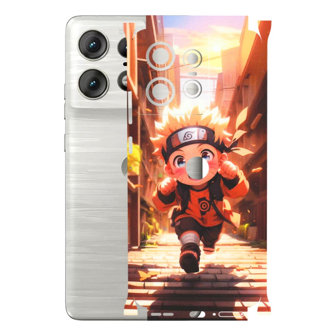 Motorola Phone Skins (All Models) - Naruto Cute Toon Running - Matte Finish (M-04) Motorola Edge 50 PRO (5G)