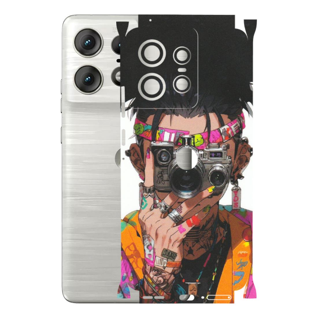 Motorola Phone Skins (All Models) - Camera Lover Girl - Matte Finish (M-09) Motorola Edge 50 PRO (5G)