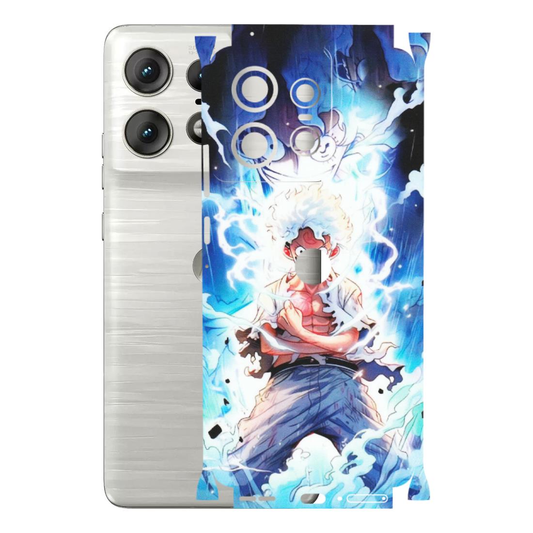 Motorola Phone Skins (All Models) - Blue Thunder Luffy Anime - Matte Finish (M-132) Motorola Edge 50 PRO (5G)