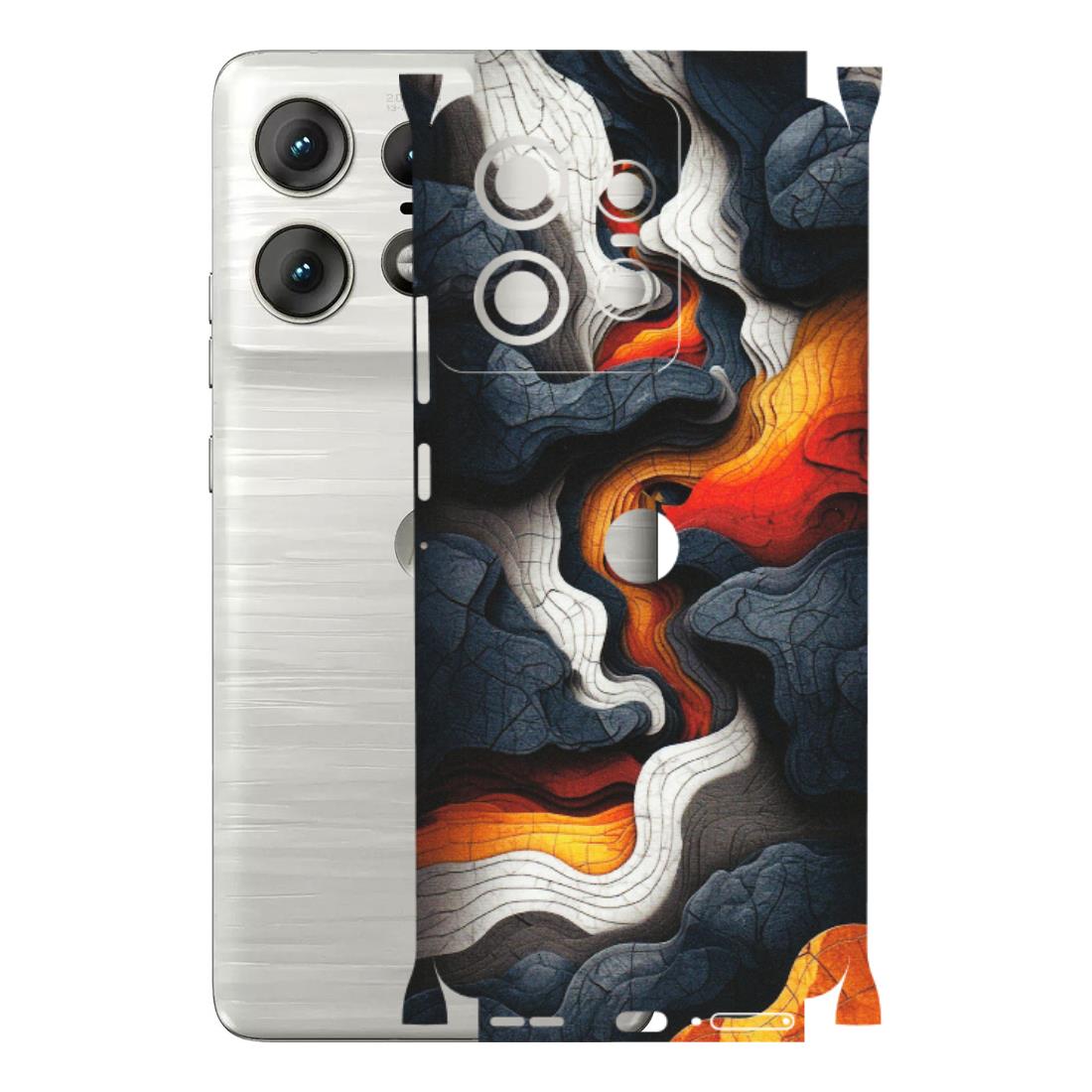 Motorola Phone Skins (All Models) - Abstract Volcanic Layers - Matte Finish (M-52) Motorola Edge 50 PRO (5G)