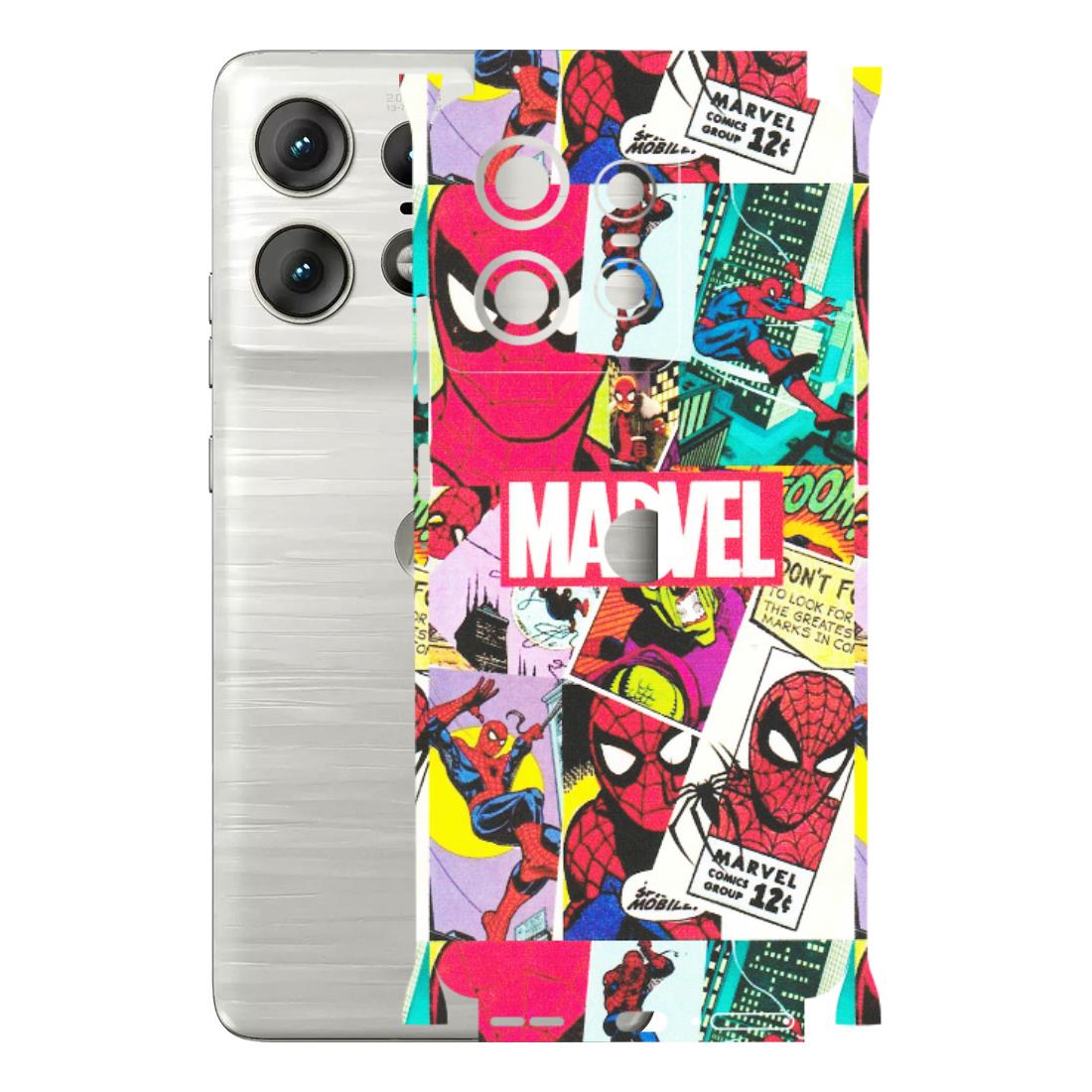 Motorola Phone Skins (All Models) - Marvel Comic Spiderman Grafitti - Matte Finish (M-72) Motorola Edge 50 PRO (5G)