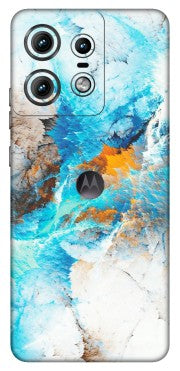 Motorola Phone Skins (All Models) - Blue Waves Abstract - Matte Finish (M-19) Motorola Edge 50 PRO (5G)