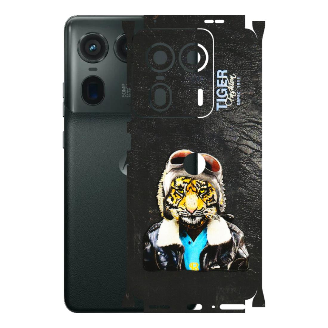 Motorola Phone Skins (All Models) - Rider Tiger - 3D Embossed Finish (L-113) Motorola Edge 50 Ultra (5G)