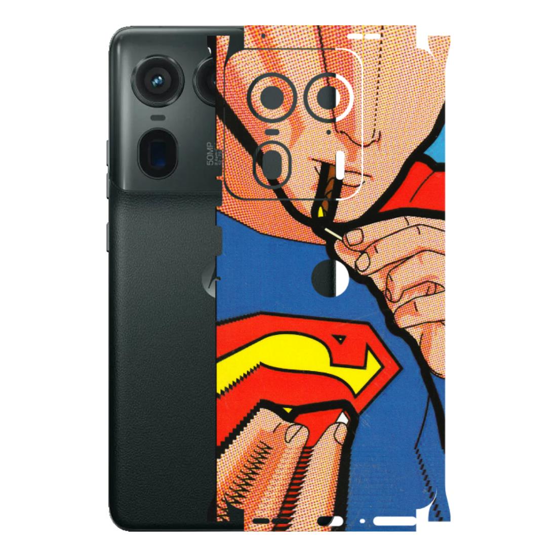 Motorola Phone Skins (All Models) - Superman Sutta - 3D Embossed Finish (L-130) Motorola Edge 50 Ultra (5G)