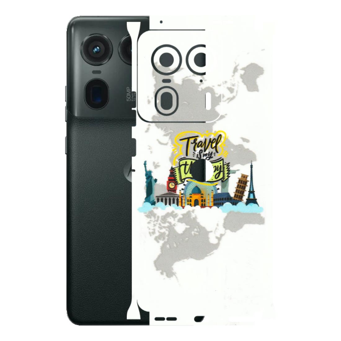Motorola Phone Skins (All Models) - Travel Therapy - 3D Embossed Finish (L-199) Motorola Edge 50 Ultra (5G)