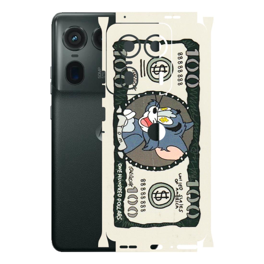 Motorola Phone Skins (All Models) - Tom Hundred Dollar - 3D Embossed Finish (L-324) Motorola Edge 50 Ultra (5G)