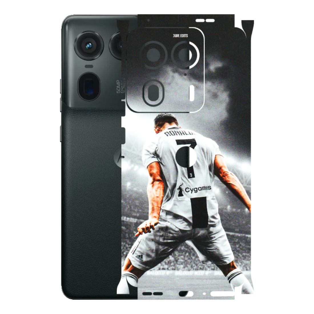 Motorola Phone Skins (All Models) - Ronaldo CR7 Crazy - 3D Embossed Finish (L-44) Motorola Edge 50 Ultra (5G)