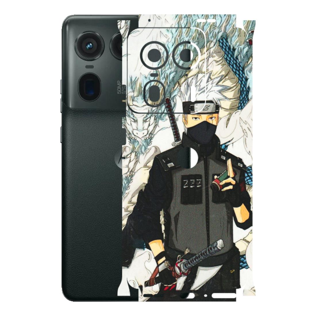 Motorola Phone Skins (All Models) - Kakashi Hatake Naruto Anime - 3D Embossed Finish (L-46) Motorola Edge 50 Ultra (5G)
