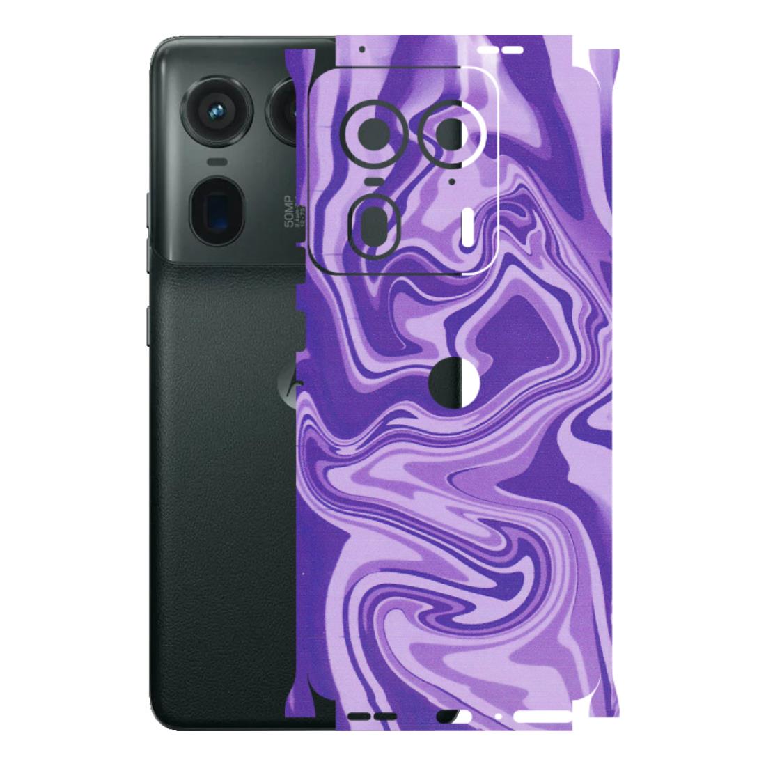 Motorola Phone Skins (All Models) - Hazy Purple Nights - Matte Finish (M-14) Motorola Edge 50 Ultra (5G)