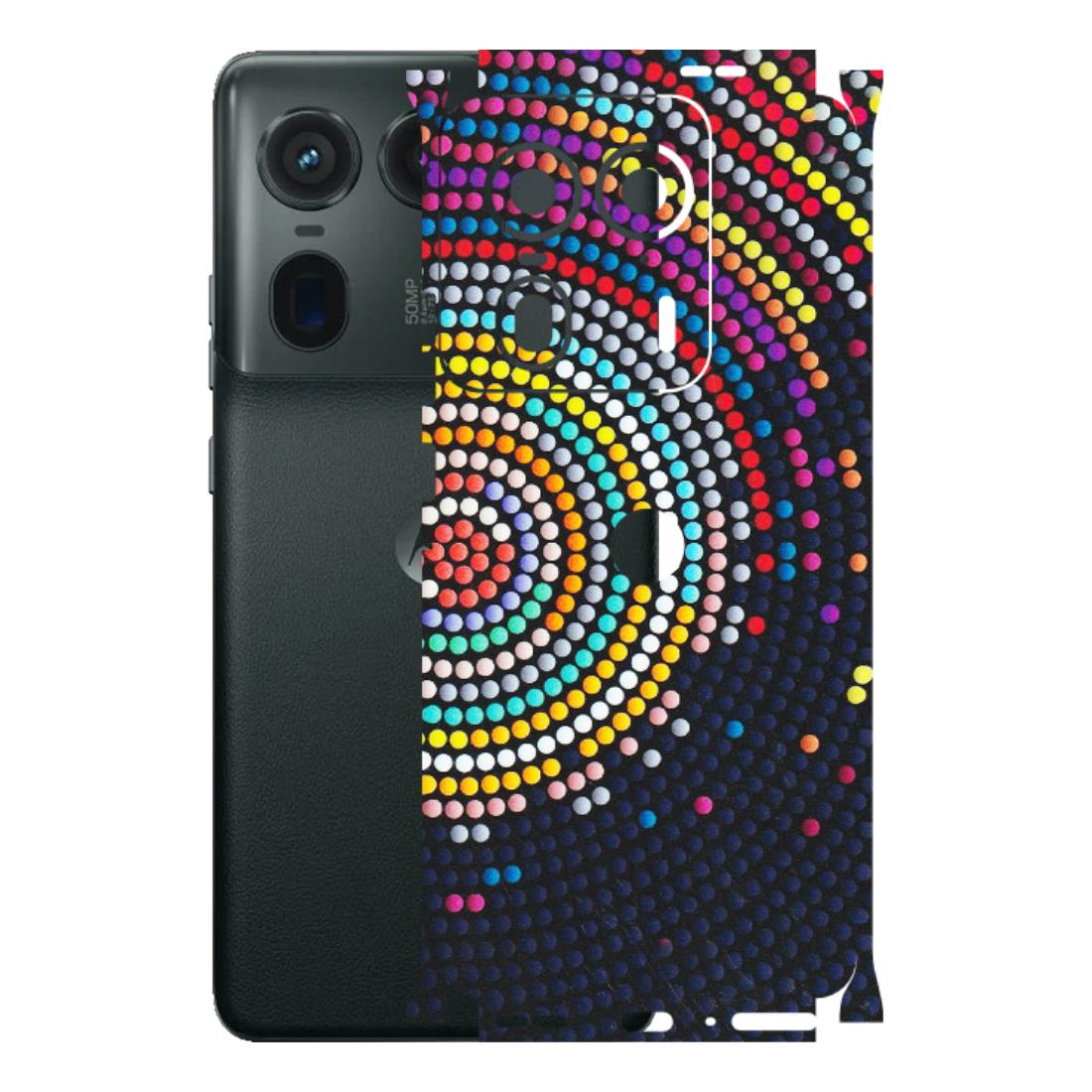 Motorola Phone Skins (All Models) - Rainbow Dot Mandala - Matte Finish (M-97) Motorola Edge 50 Ultra (5G)