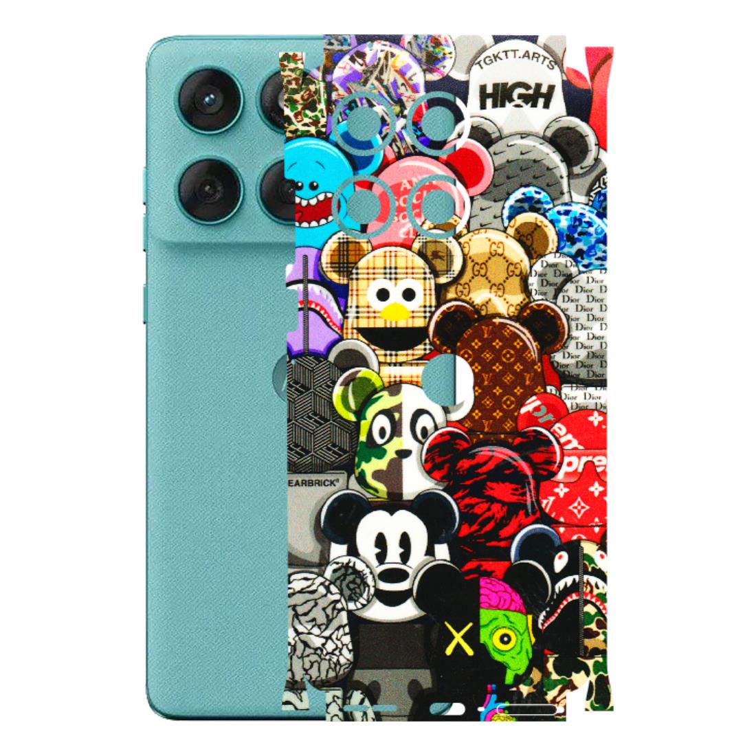 Motorola Phone Skins (All Models) - More Mickey Mouses - 3D Embossed Finish (L-118) Motorola Edge 60 Fusion (5G)
