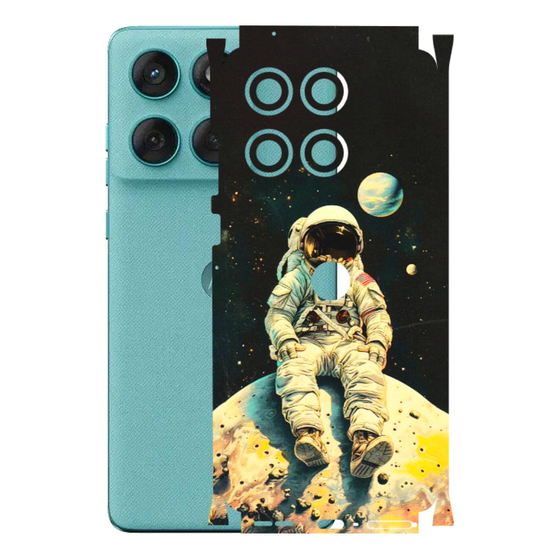 Motorola Phone Skins (All Models) - Astronaut in Space - 3D Embossed Finish (L-16) Motorola Edge 60 Fusion (5G)