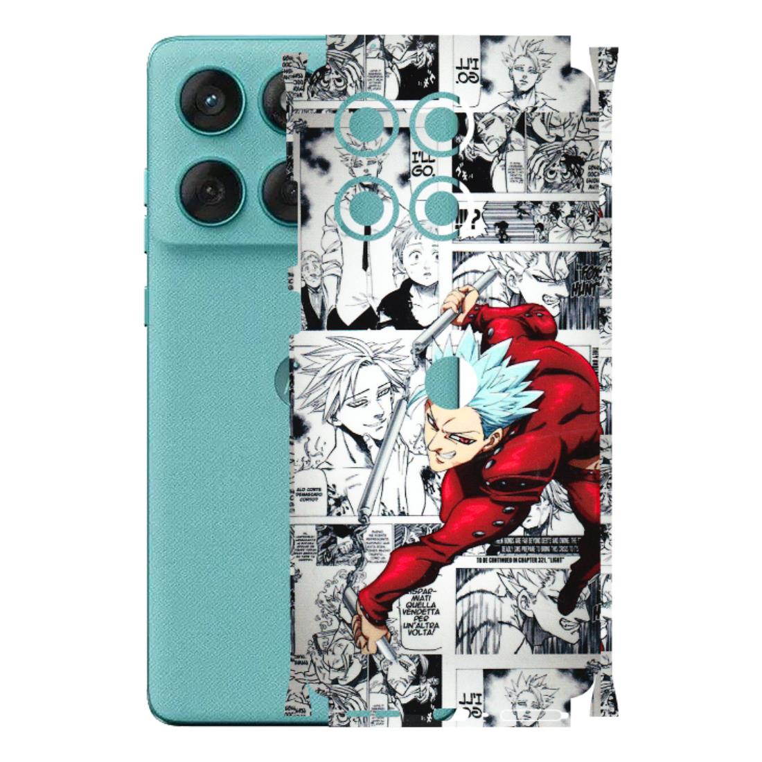 Motorola Phone Skins (All Models) - Anime Comic - 3D Embossed Finish (L-192) Motorola Edge 60 Fusion (5G)