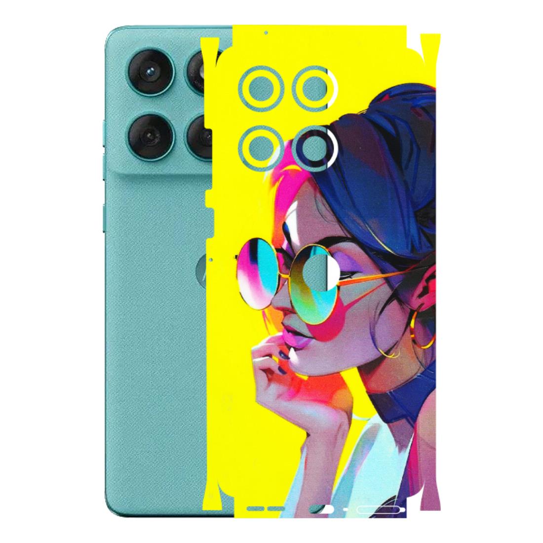 Motorola Phone Skins (All Models) - Bold Stylish Girl - 3D Embossed Finish (L-222) Motorola Edge 60 Fusion (5G)