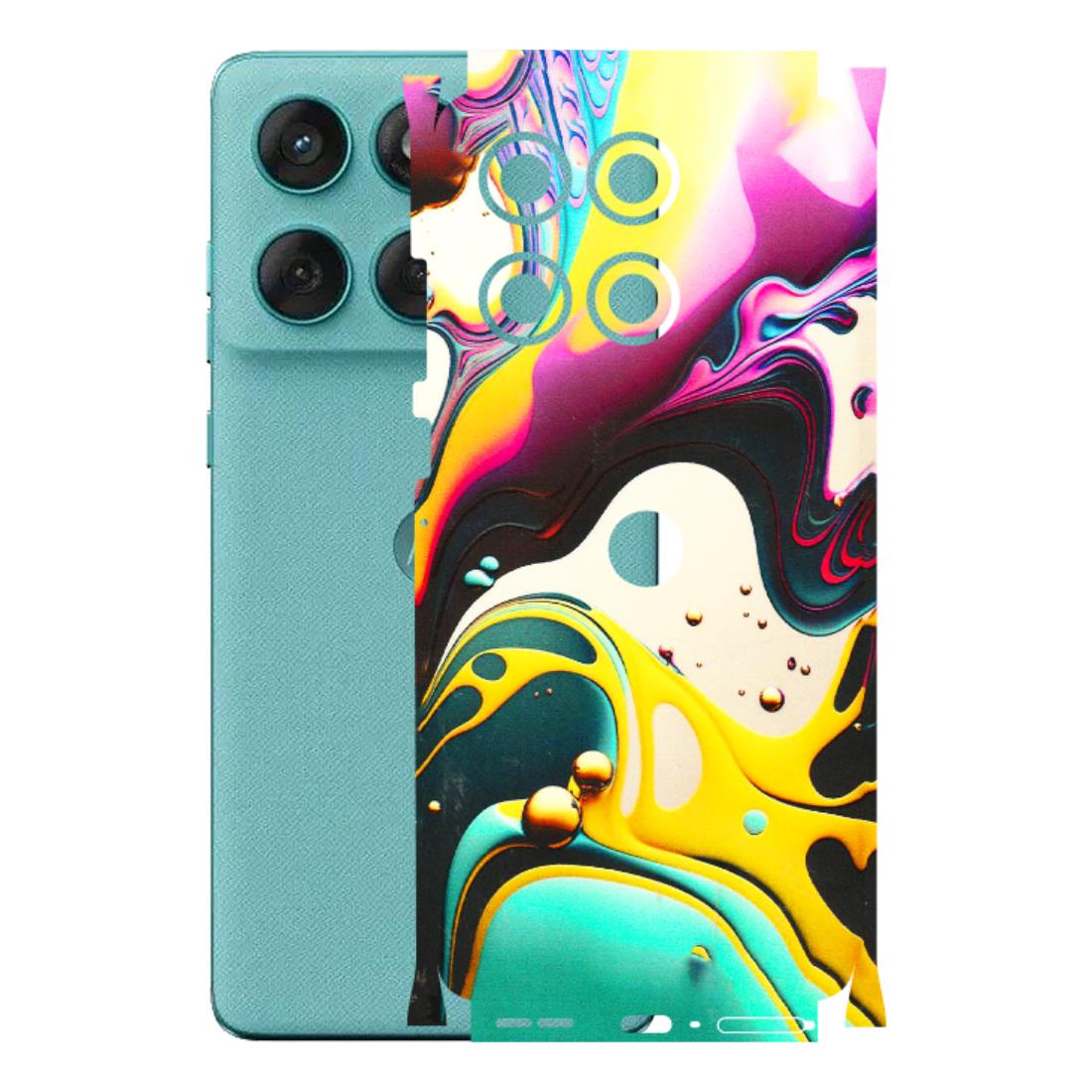 Motorola Phone Skins (All Models) - Multicolor Abstract pattern - 3D Embossed Finish (L-254) Motorola Edge 60 Fusion (5G)