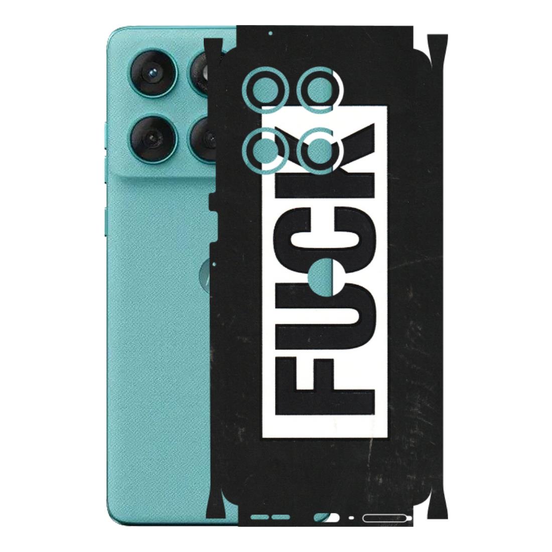 Motorola Phone Skins (All Models) - The F Word - 3D Embossed Finish (L-255) Motorola Edge 60 Fusion (5G)