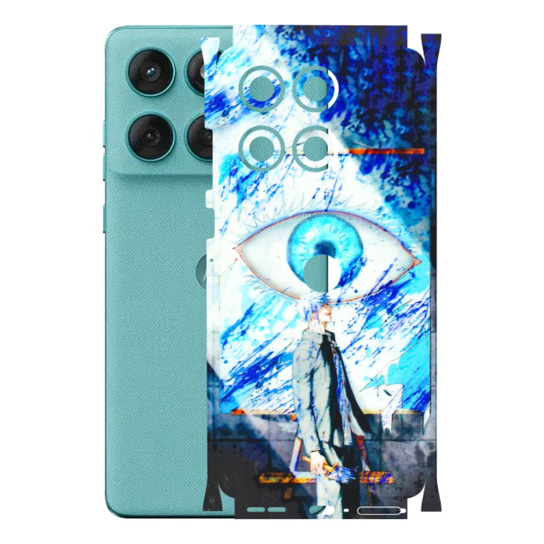 Motorola Phone Skins (All Models) - Anime Sea Blue Eye - 3D Embossed Finish (L-318) Motorola Edge 60 Fusion (5G)