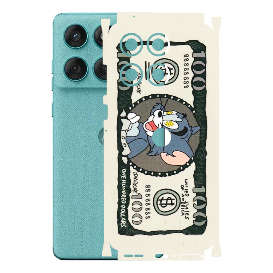 Motorola Phone Skins (All Models) - Tom Hundred Dollar - 3D Embossed Finish (L-324) Motorola Edge 60 Fusion (5G)