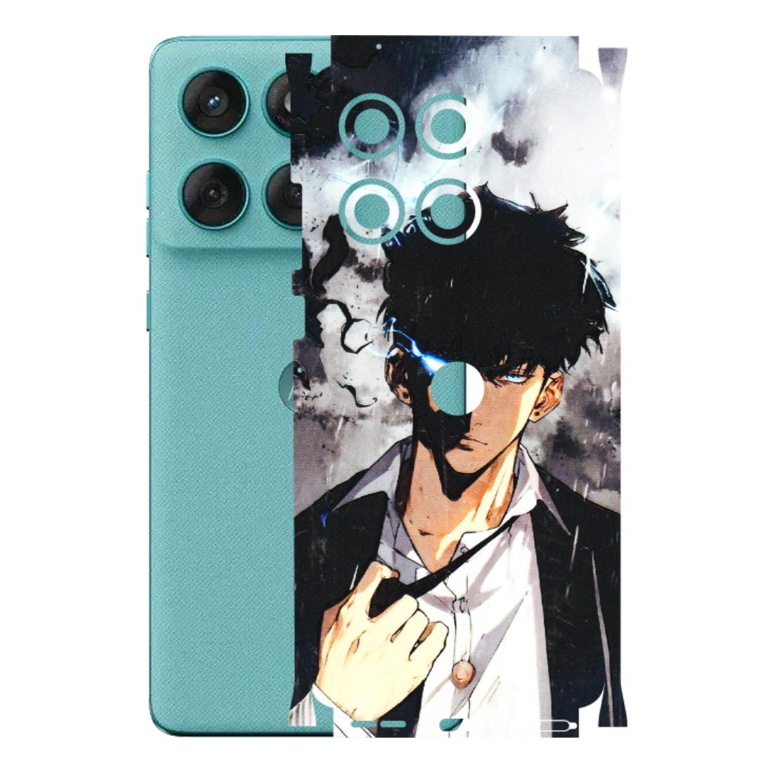 Motorola Phone Skins (All Models) - Sung Jinwoo Manhwa Anime - 3D Embossed Finish (L-328) Motorola Edge 60 Fusion (5G)