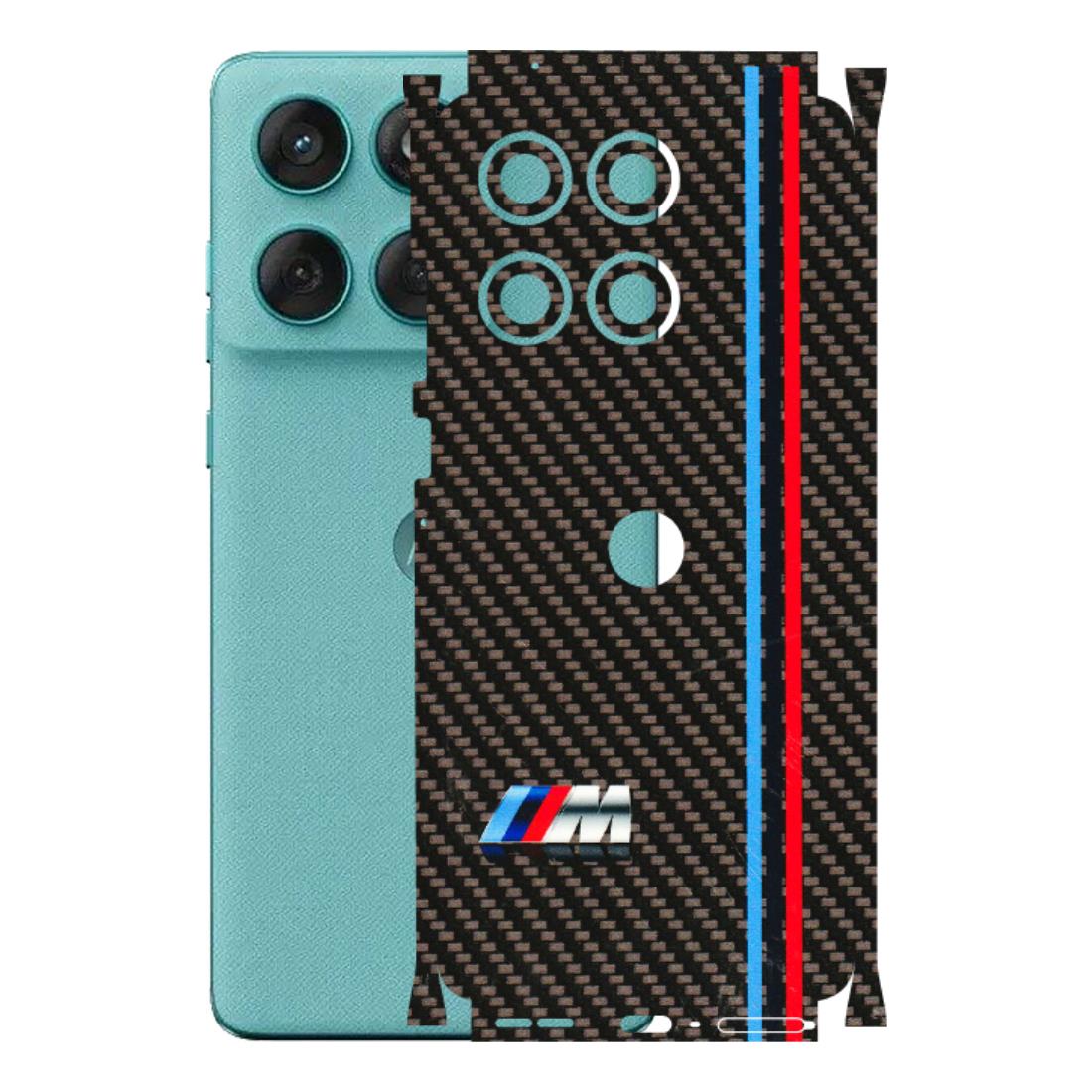 Motorola Phone Skins (All Models) - BM Carbon Fiber Feels - 3D Embossed Finish (L-38) Motorola Edge 60 Fusion (5G)