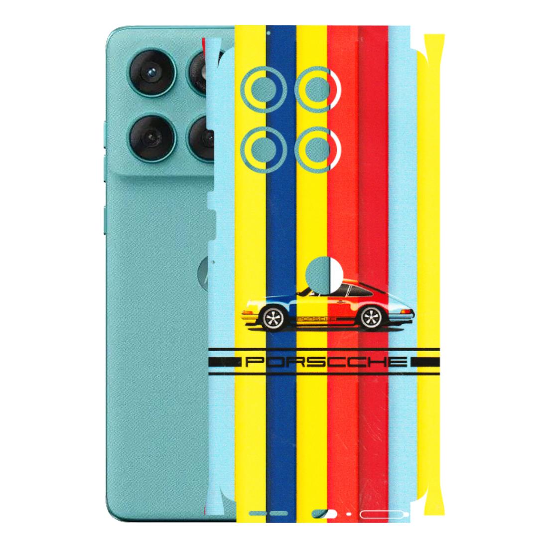 Motorola Phone Skins (All Models) - Multicolour Porche - 3D Embossed Finish (L-39) Motorola Edge 60 Fusion (5G)