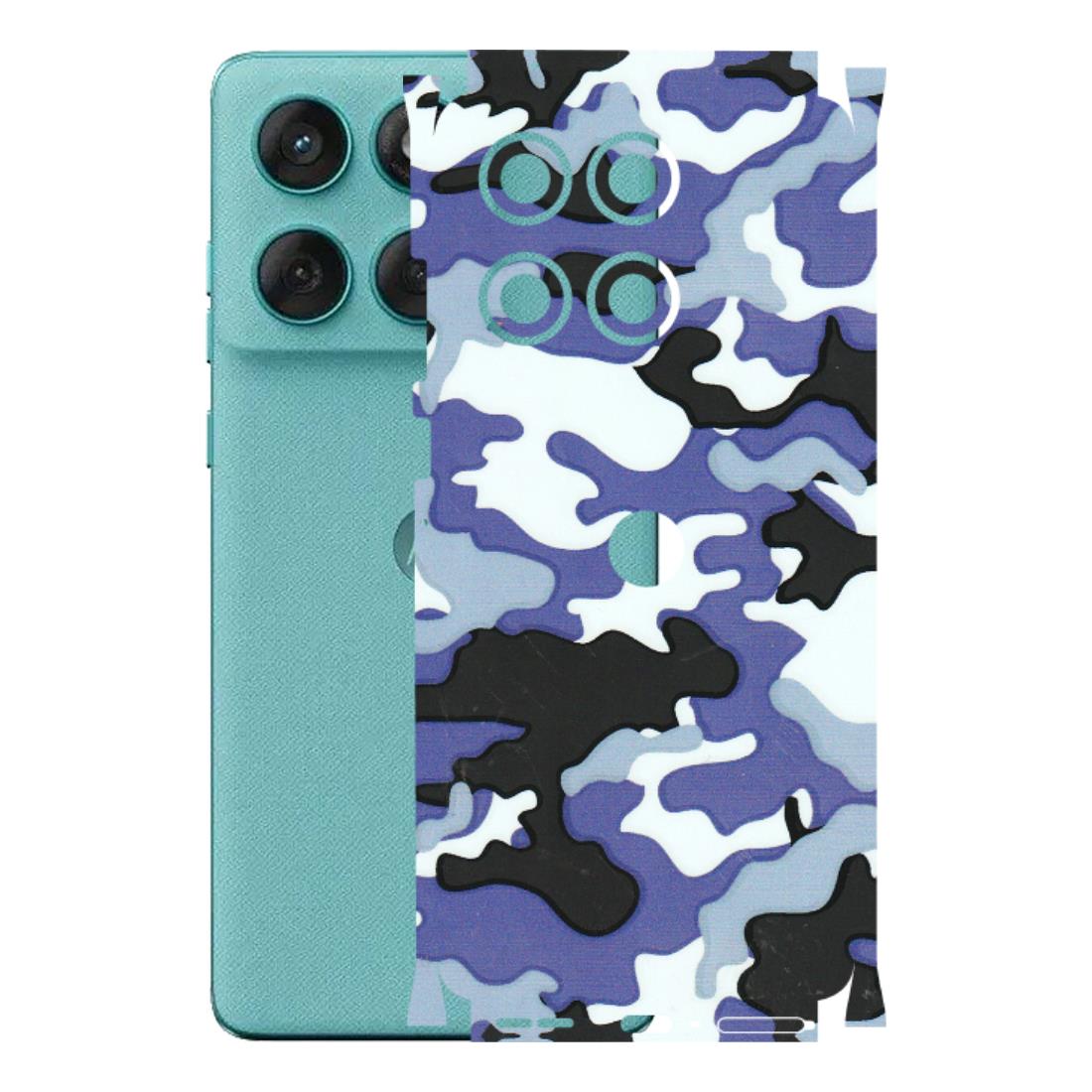 Motorola Phone Skins (All Models) - Powerfull Military Camoflauge - 3D Embossed Finish (L-49) Motorola Edge 60 Fusion (5G)