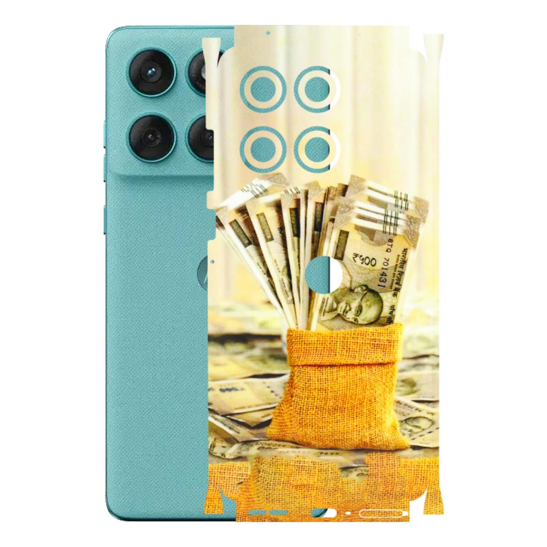 Motorola Phone Skins (All Models) - Show Me The Money - 3D Embossed Finish (L-52) Motorola Edge 60 Fusion (5G)