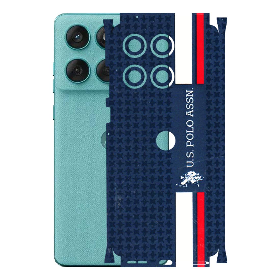 Motorola Phone Skins (All Models) - US POLO Designer Brand - 3D Embossed Finish (L-65) Motorola Edge 60 Fusion (5G)