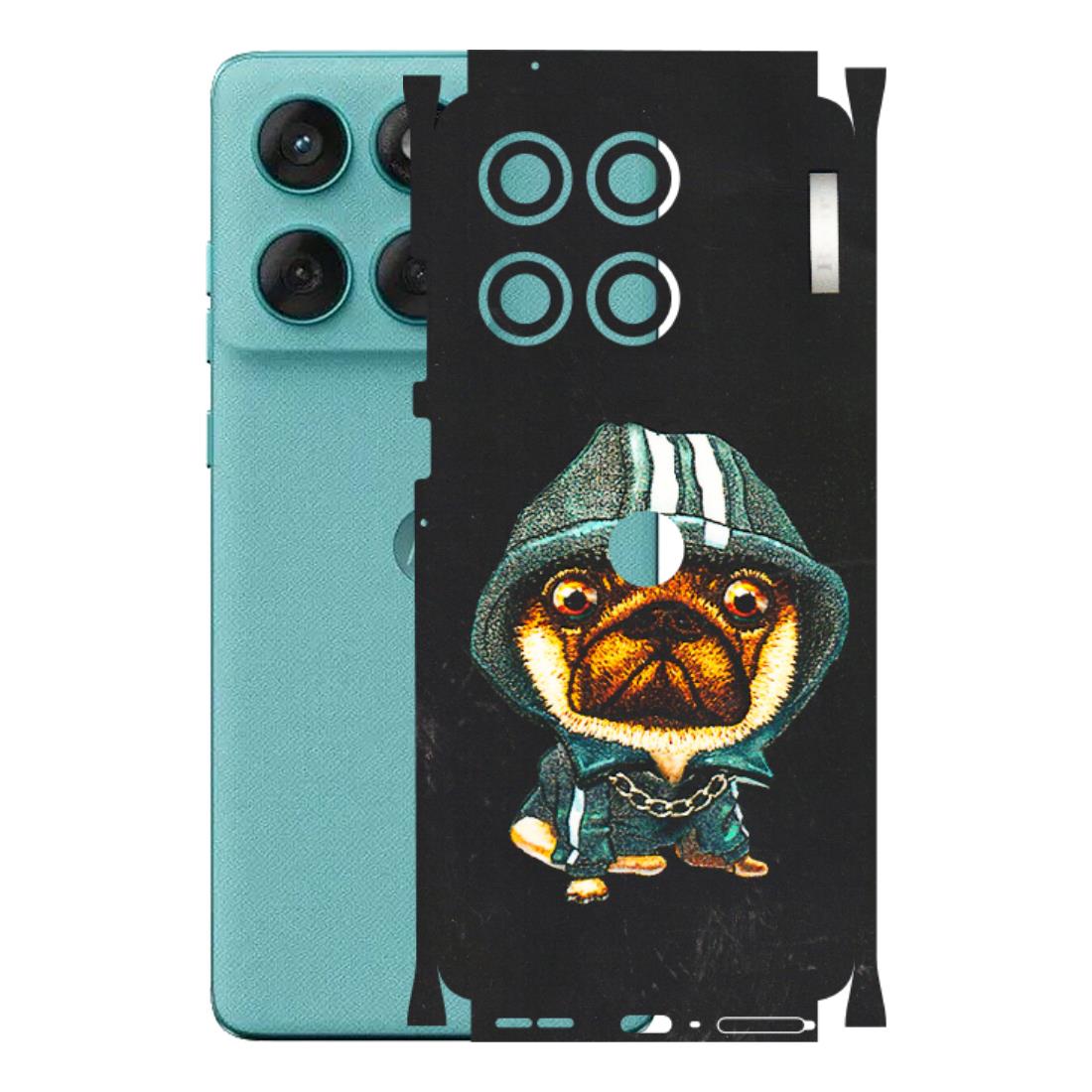Motorola Phone Skins (All Models) - Puppy N Hoodie - 3D Embossed Finish (L-90) Motorola Edge 60 Fusion (5G)