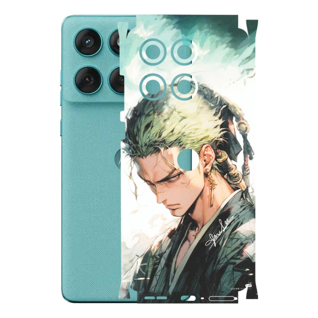 Motorola Phone Skins (All Models) - Pirate Hunter One Piece Anime - Matte Finish (M-157) Motorola Edge 60 Fusion (5G)