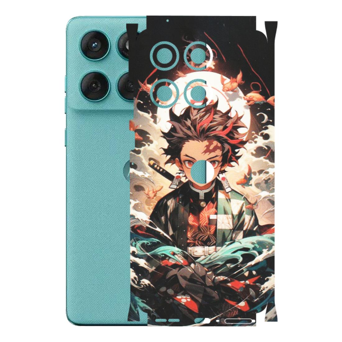 Motorola Phone Skins (All Models) - Tanjiro Demon Slayer Anime - Matte Finish (M-158) Motorola Edge 60 Fusion (5G)