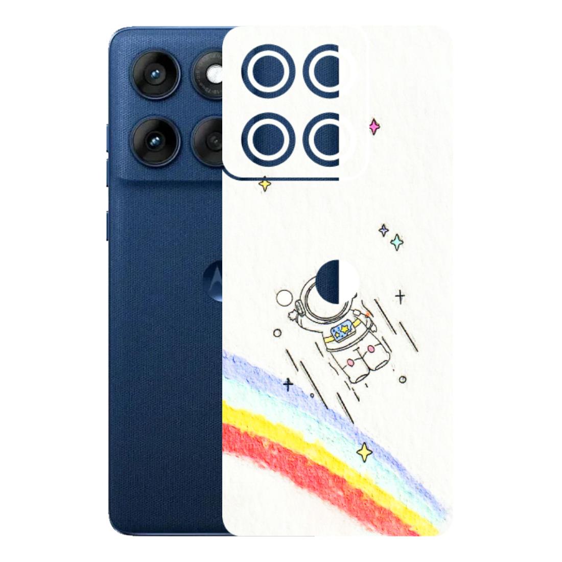 Motorola Phone Skins (All Models) - Milkyway Astronaut - 3D Embossed Finish (L-110) Motorola Edge 60