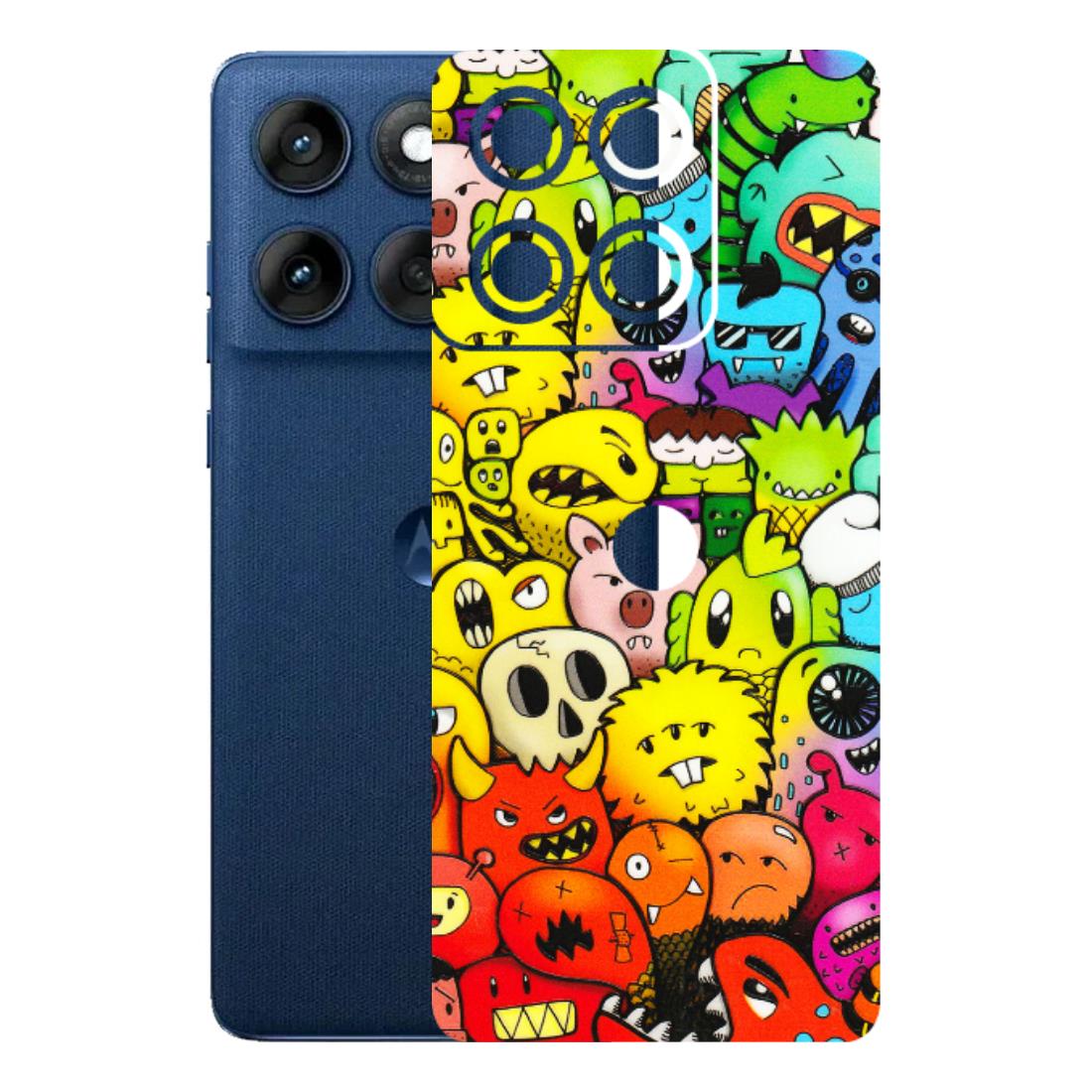 Motorola Phone Skins (All Models) - Angry Funkies - 3D Embossed Finish (L-169) Motorola Edge 60