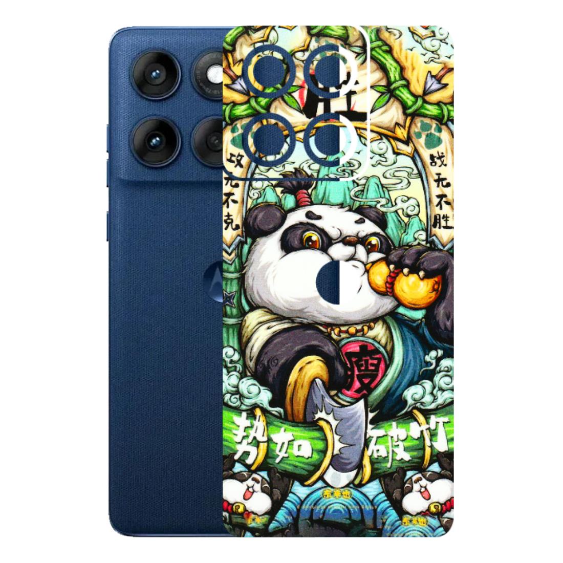 Motorola Phone Skins (All Models) - Royal Rich Panda - 3D Embossed Finish (L-170) Motorola Edge 60