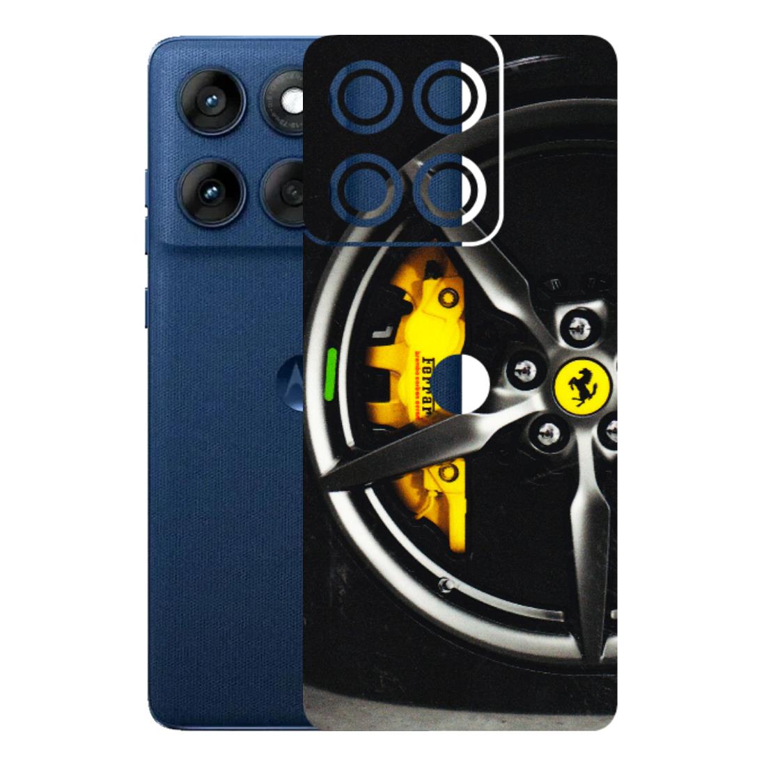 Motorola Phone Skins (All Models) - Ferrari Wheel Alloy - 3D Embossed Finish (L-173) Motorola Edge 60