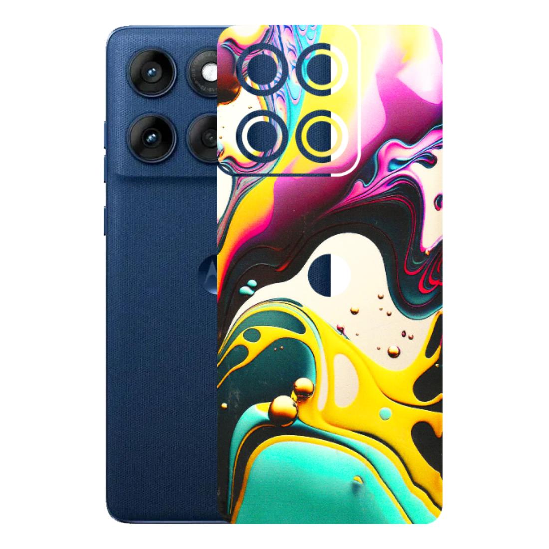 Motorola Phone Skins (All Models) - Multicolor Abstract pattern - 3D Embossed Finish (L-254) Motorola Edge 60