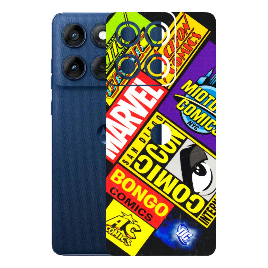 Motorola Phone Skins (All Models) - Bongo Comic Con - 3D Embossed Finish (L-325) Motorola Edge 60
