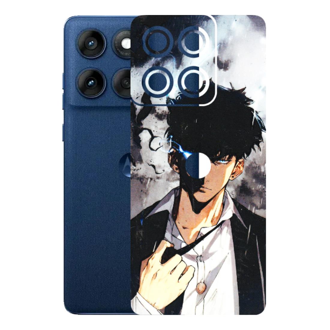 Motorola Phone Skins (All Models) - Sung Jinwoo Manhwa Anime - 3D Embossed Finish (L-328) Motorola Edge 60