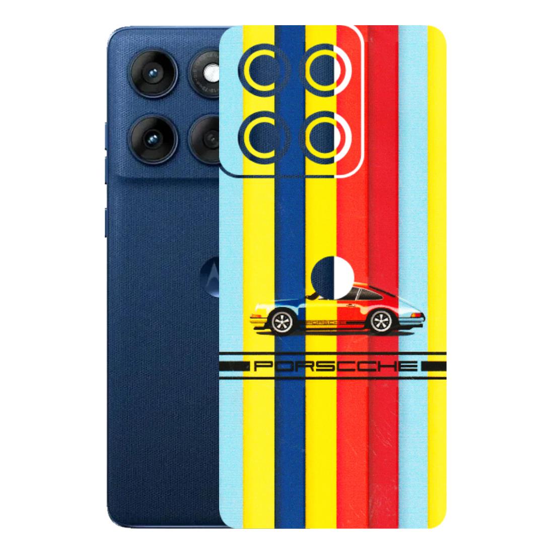 Motorola Phone Skins (All Models) - Multicolour Porche - 3D Embossed Finish (L-39) Motorola Edge 60